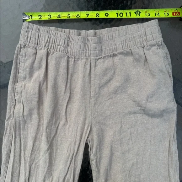Old Navy Flax Linen-Blend Wide Leg Pants Medium Tall - Picture 6 of 9